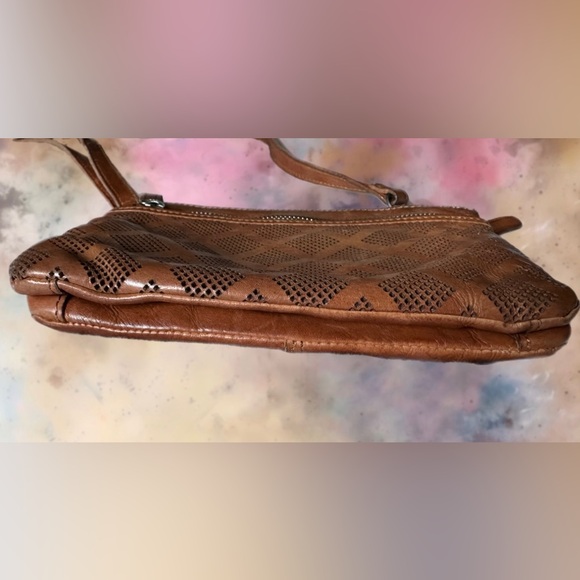 Vilenca Holland Leather Laser Cut Crossbody - Picture 8 of 10